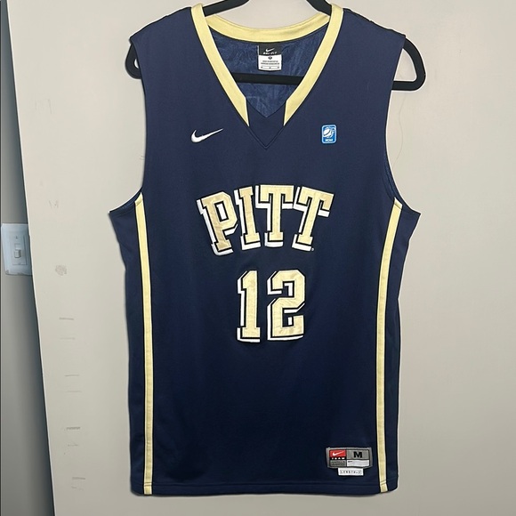Nike Navy Blue PITT Basketball #12 Jersey - Picture 1 of 7